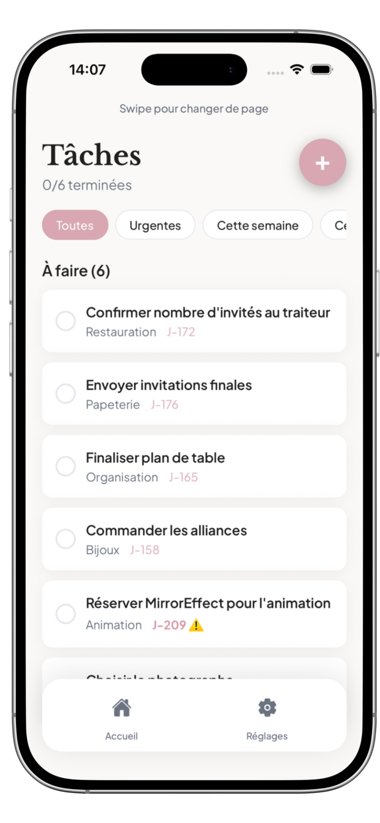 Tes tâches, étape par étape