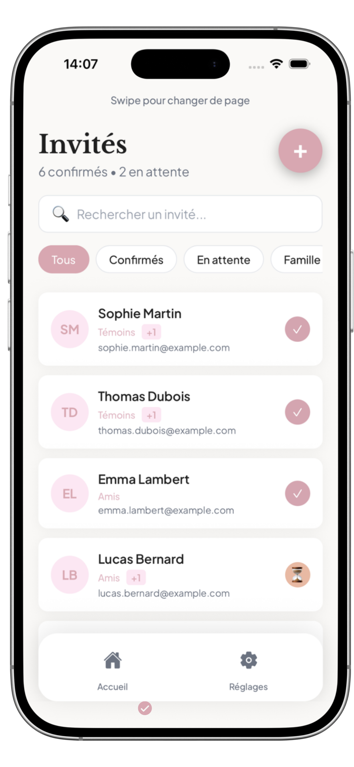 Tes invités, sous contrôle
